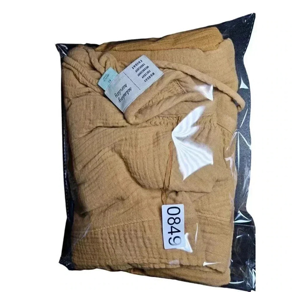 Anthropologie Sz XS Saturday Sunday Lydia Ombre Tunic Boho Dress Gauze Yellow - Picture 10 of 11